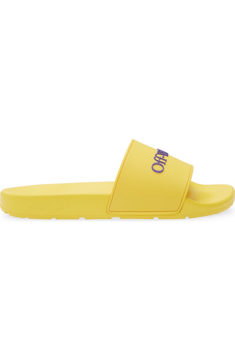 Off-White Bookish Slide Sandal, Alternate, color, Light Orange - Dark Blue