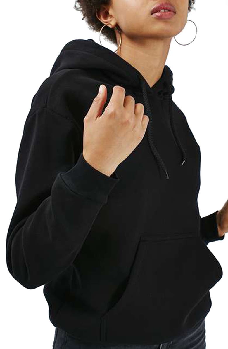 Topshop Oversize Hoodie, Alternate, color, 