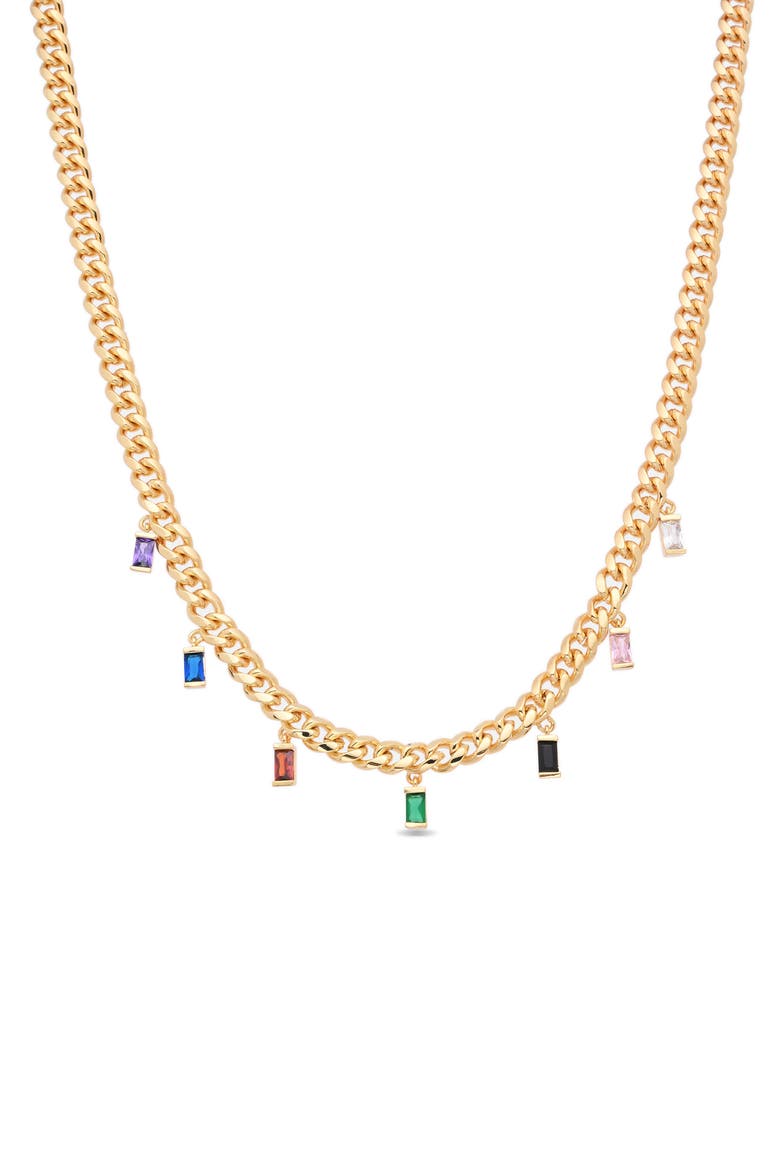 Noelle Charm Necklace, Main, color, GOLD