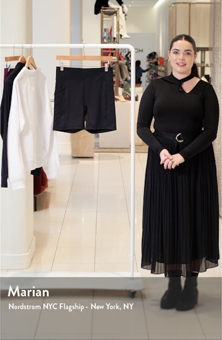 Center Stage High Waist Pocket Bike Shorts, sales video thumbnail