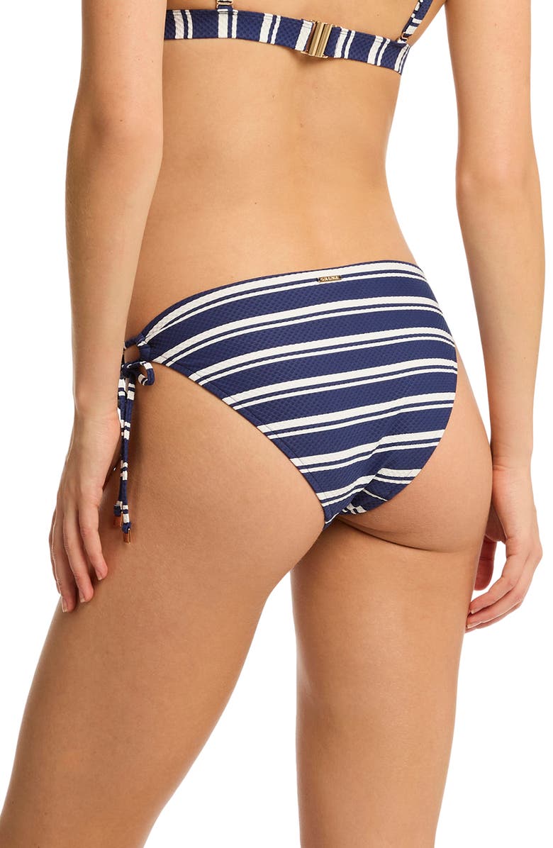 Sea Level Biarritz Tie Side Bikini Bottoms, Alternate, color, French Navy