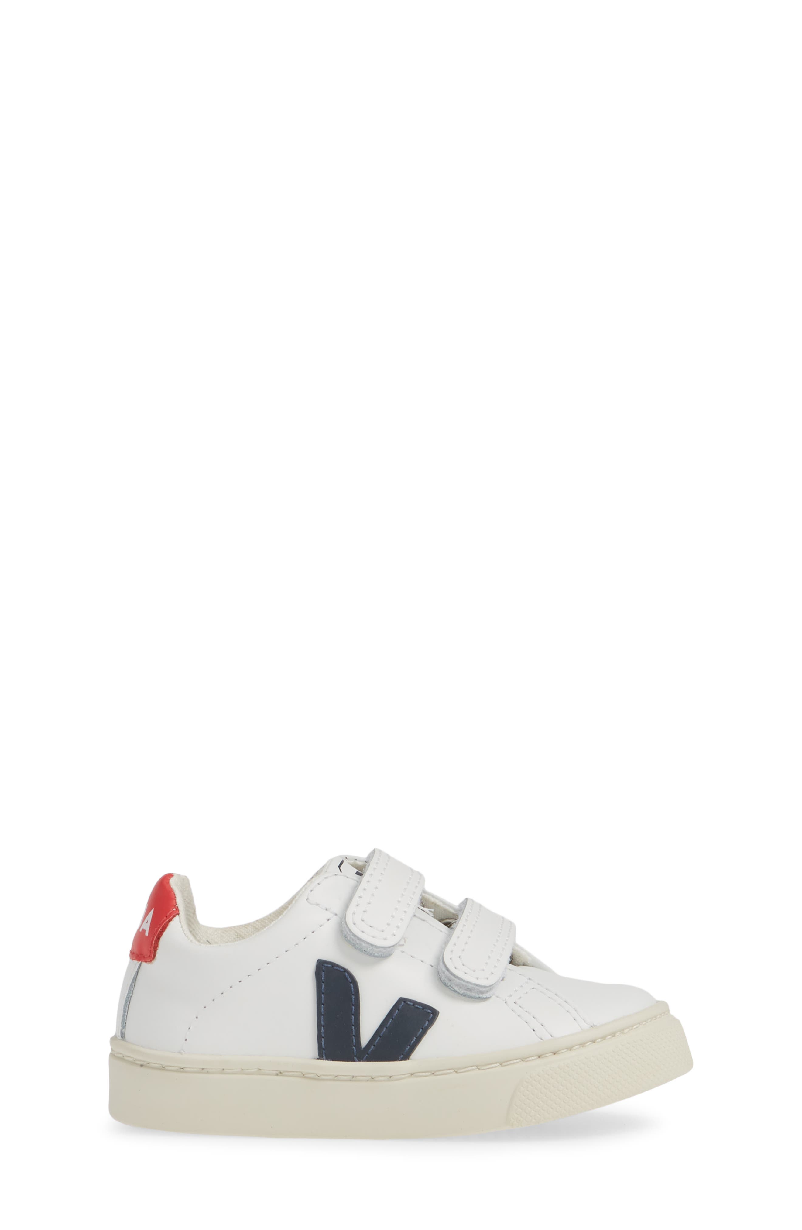 Esplar Double Strap Sneaker, Alternate, color, EXTRA-WHITE NAUTICO PEKIN