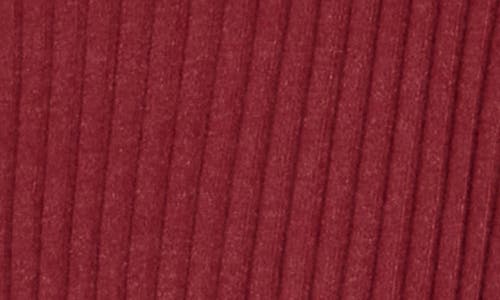 Leith Fitted Button Front Cardigan In Red
