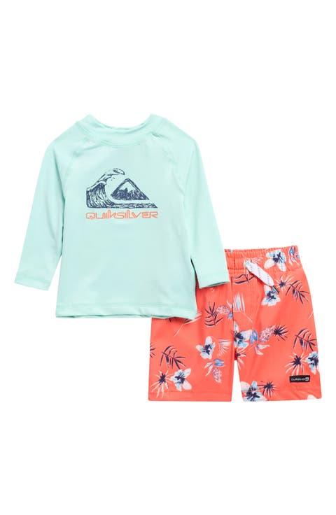 Long Sleeve Rashguard & Swim Trunks Set (Baby)