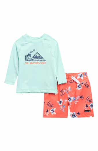 Long Sleeve Rashguard & Swim Trunks Set