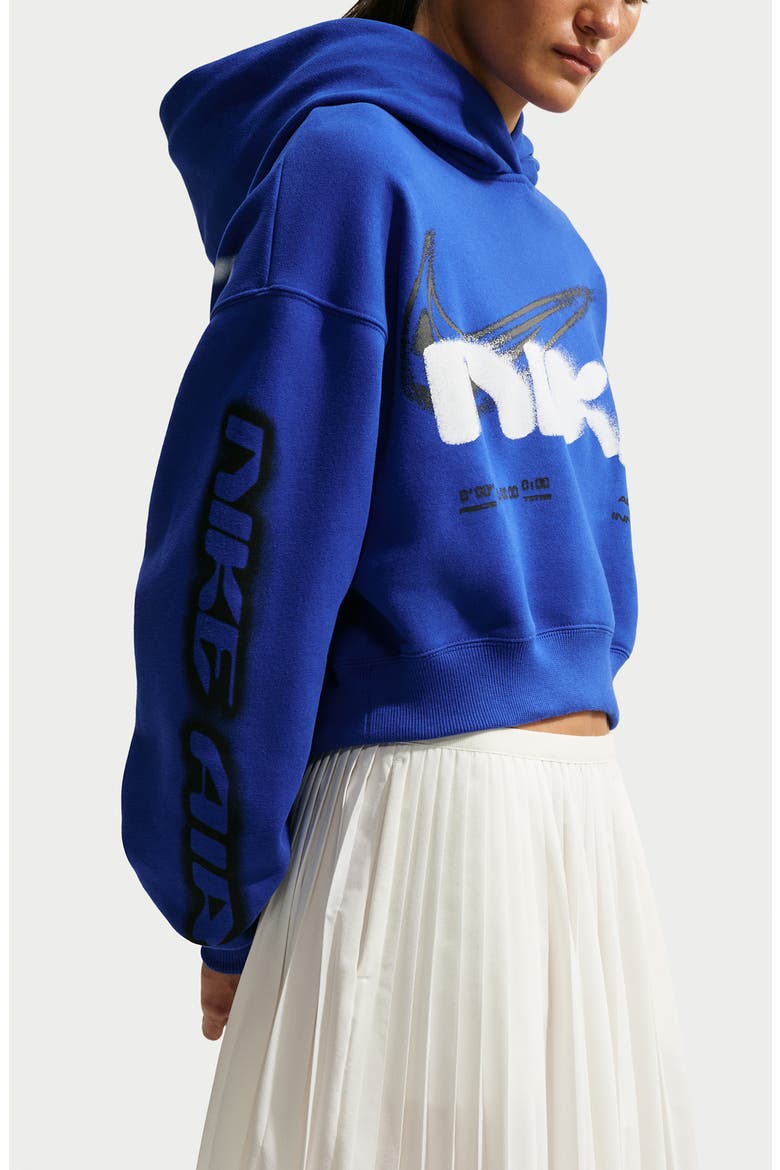 Sportswear Graphic Fleece Hoodie, Alternate, color, OLD ROYAL/ SAIL