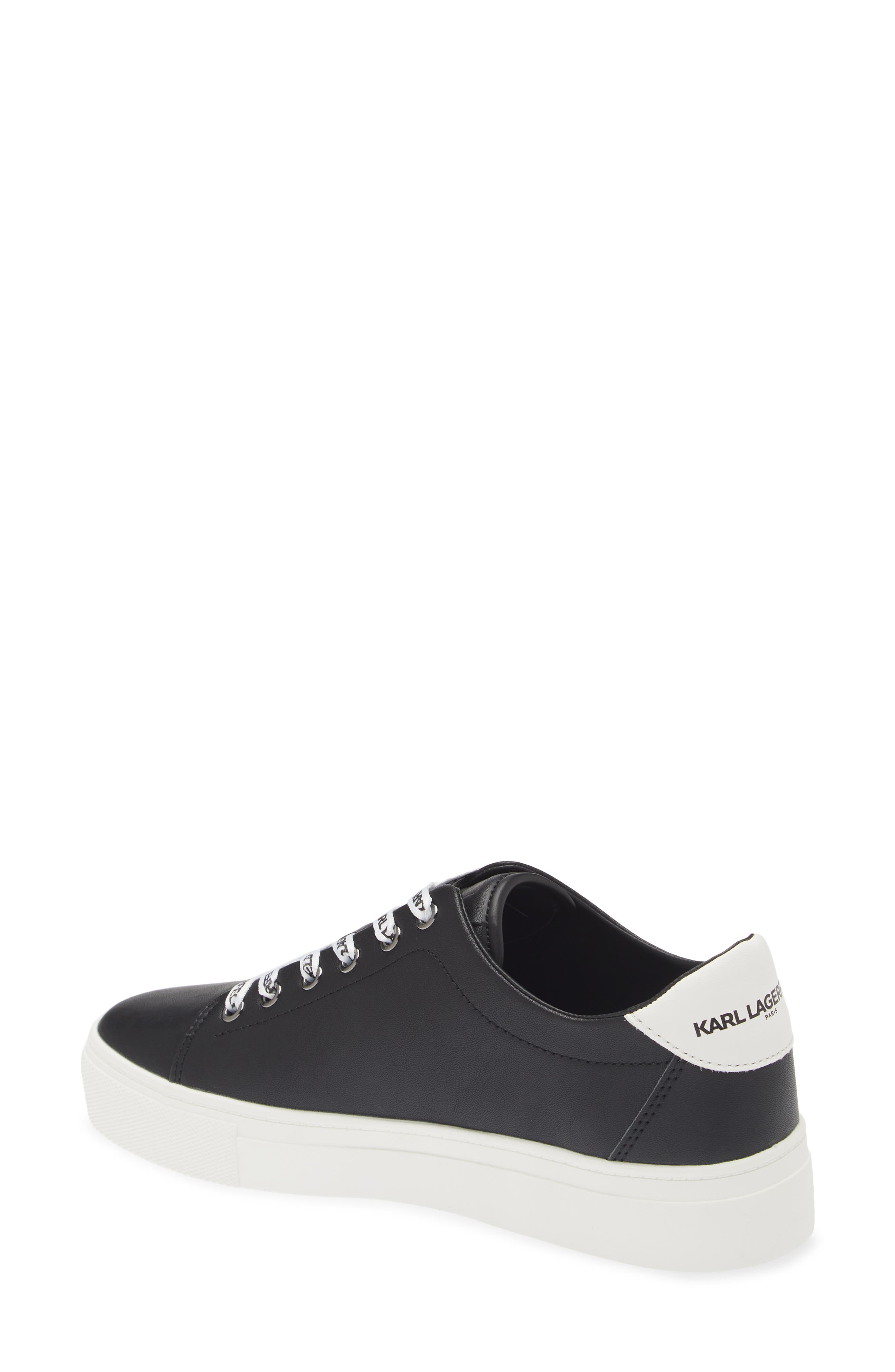 KARL LAGERFELD PARIS Cylie Low Top Sneaker, Alternate, color, Black