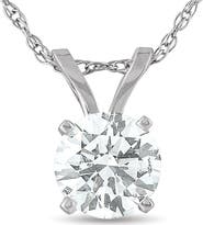 Bliss Diamond 1/2 Carat Solitaire Lab Grown Diamond Pendant 14K Gold