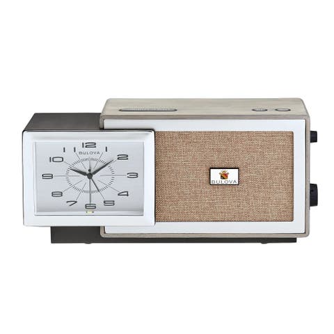 Precision Tone Clock Radio, Silver Tone