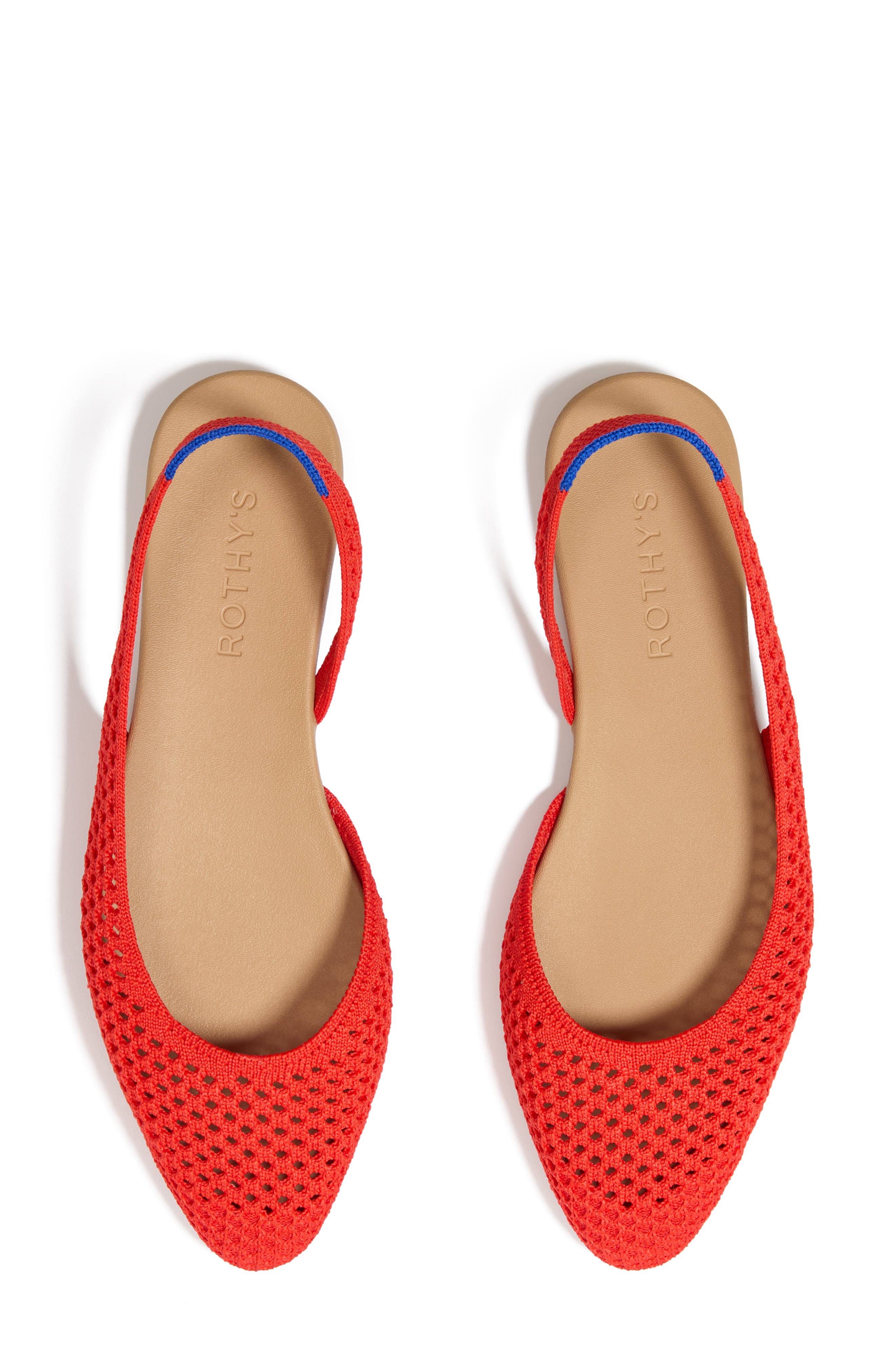 The Almond Slingback, Alternate, color, POPPY MESH