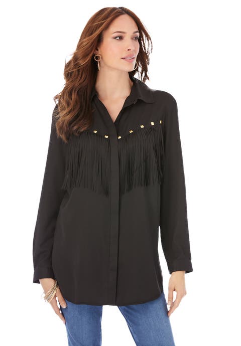 Fringe Big Shirt (Plus)