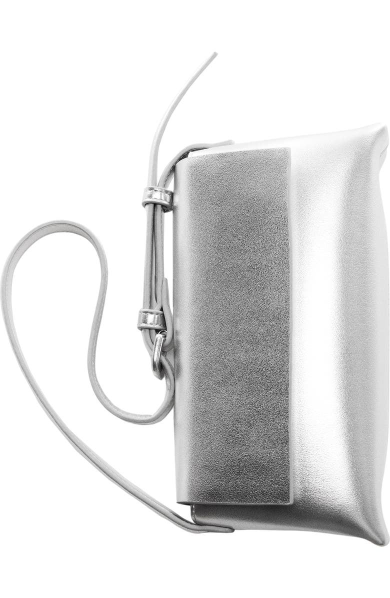 MANGO Metallic Faux Leather Shoulder Bag, Alternate, color,