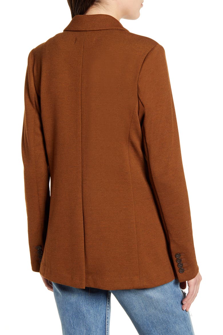 Knit Blazer, Alternate, color, BROWN DACHSHUND