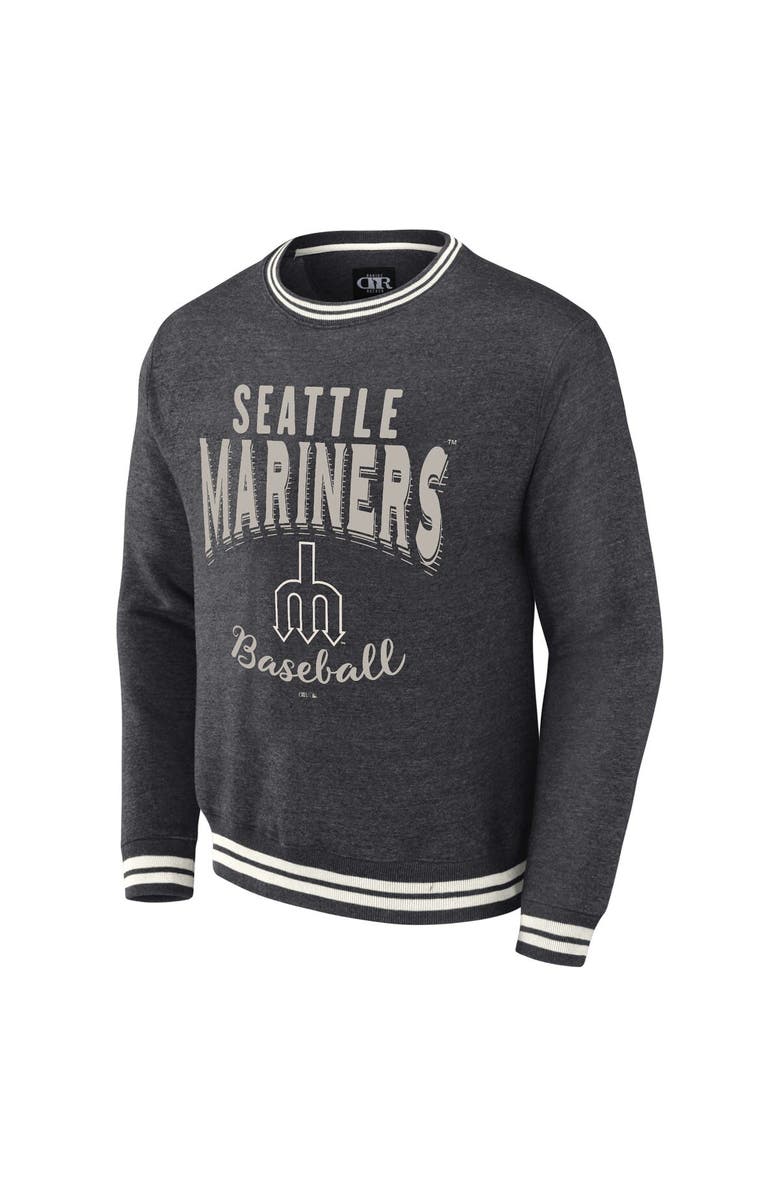 Darius Rucker Collection by Fanatics Men's Darius Rucker Collection by Fanatics  Heather Charcoal Seattle Mariners Vintage Pullover Sweatshirt, Alternate, color, 