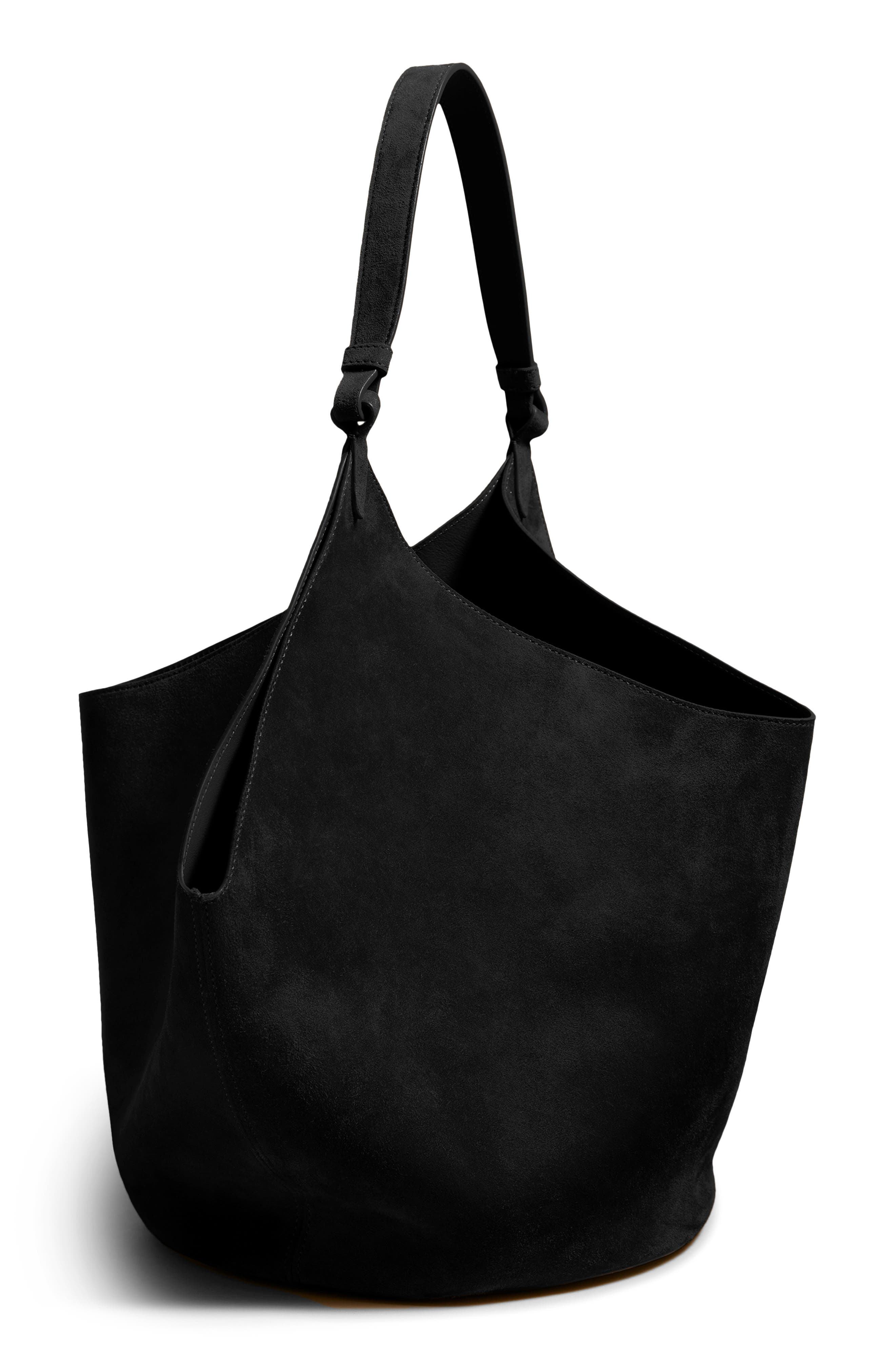 Khaite Medium Lotus Suede Tote, Alternate, color, 