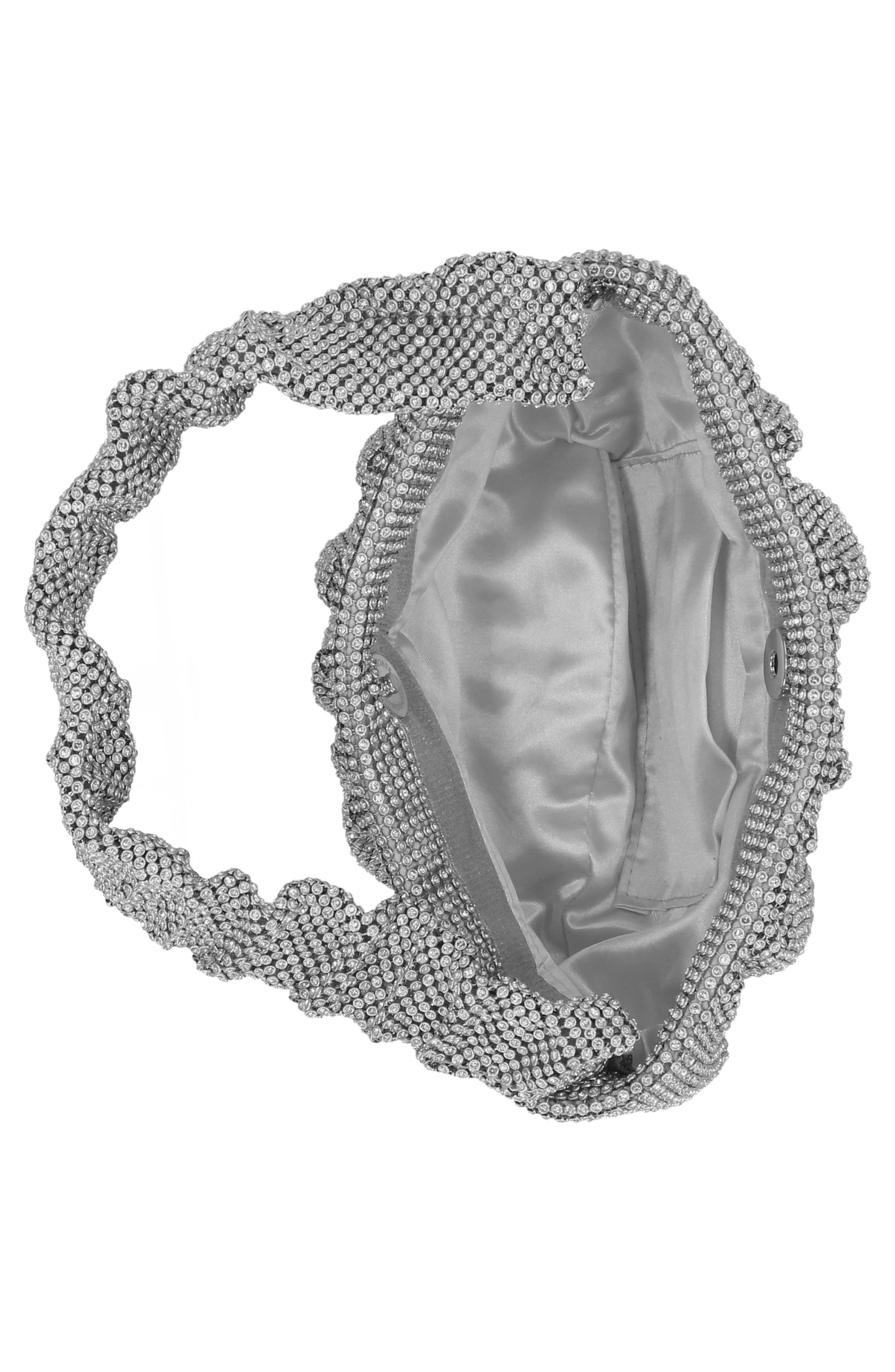 Jessica McClintock Clea Rhinestone Shoulder Bag, Alternate, color, 