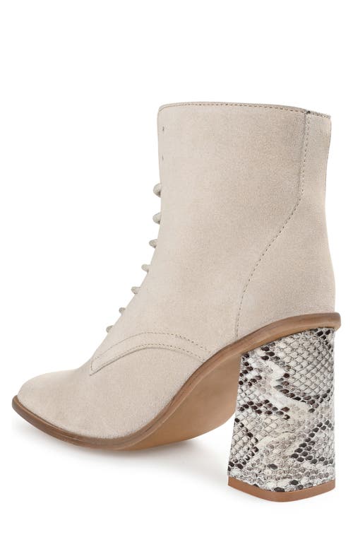 Journee Collection Journee Signature Edda Lace-up Bootie In Sand