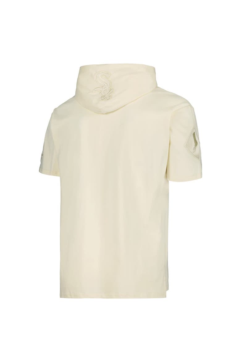 Men's Pro Standard Cream Chicago White Sox Neutral Short Sleeve Hoodie T-Shirt, Alternate, color, Cream