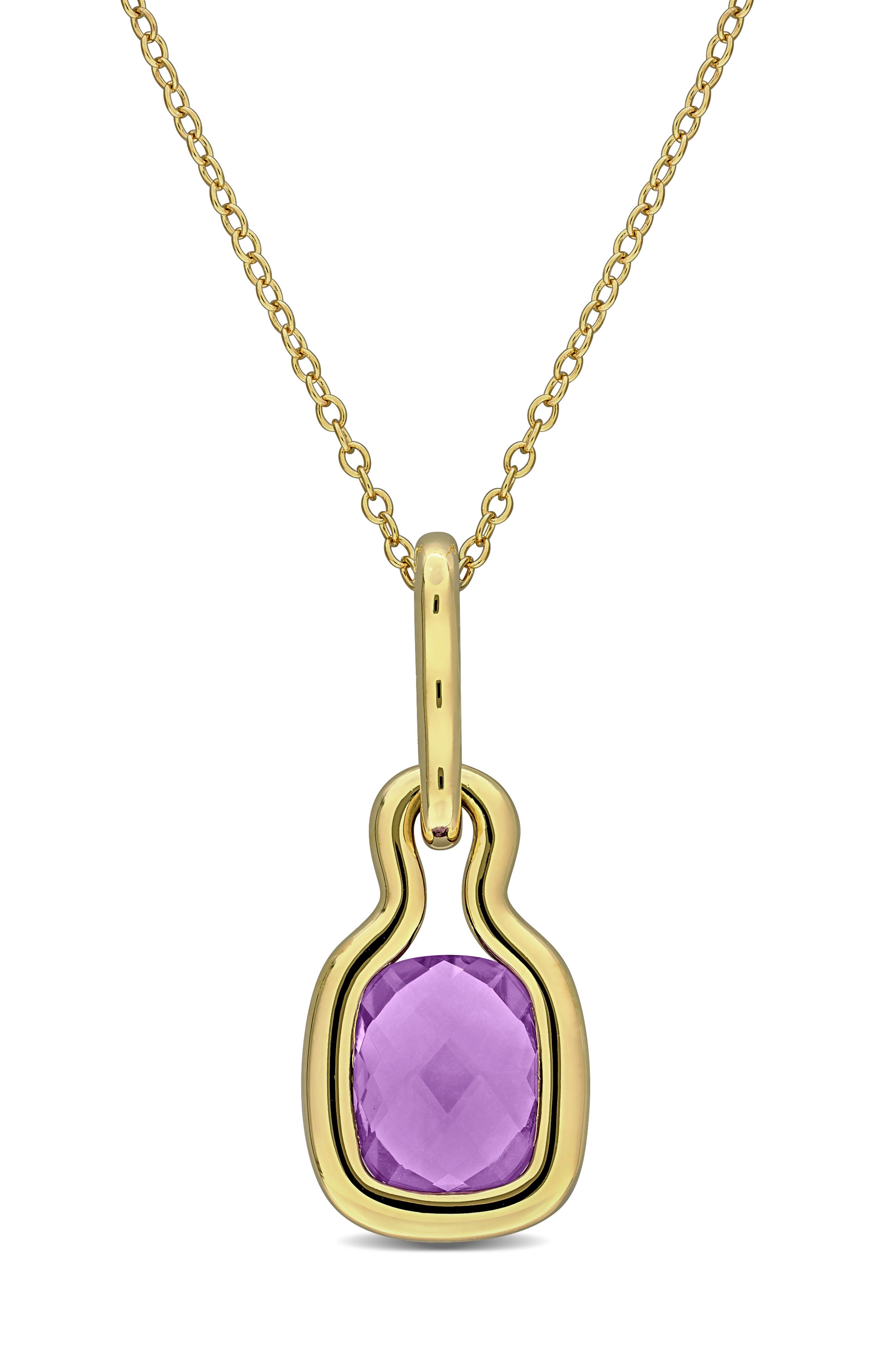 DELMAR Amethyst Pendant Necklace