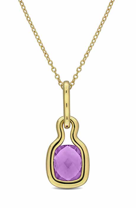 DELMAR Amethyst Pendant Necklace