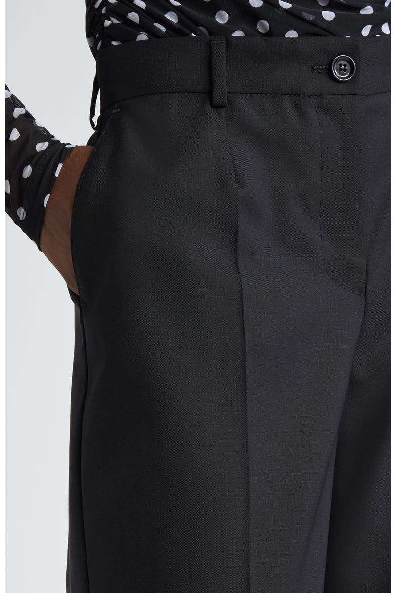 Wool Flare Leg Pants, Alternate, color, N0000 NERO