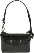 Balenciaga Le City Zip Pouch Leather Shoulder Bag