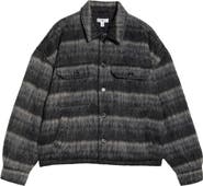 BP. Brushed Plaid Flannel Shirt Jacket