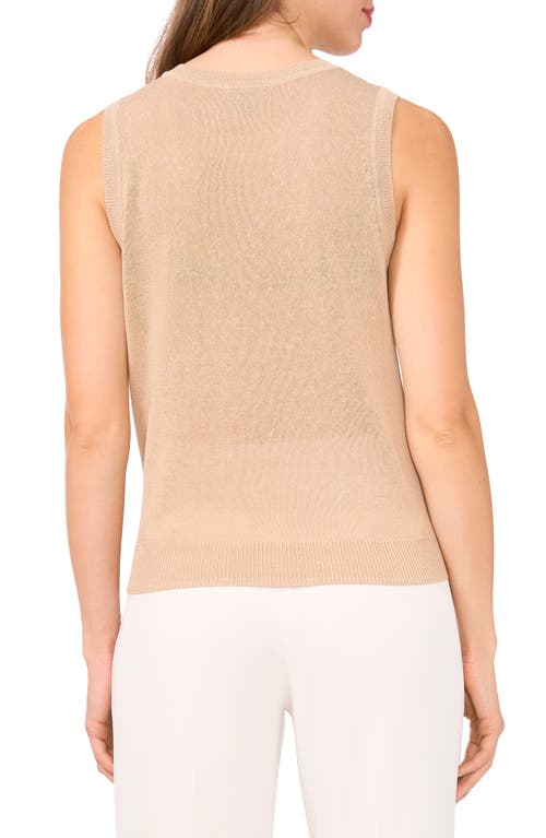 Halogenr Halogen(r) Crewneck Sweater Tank In Oxford Brown