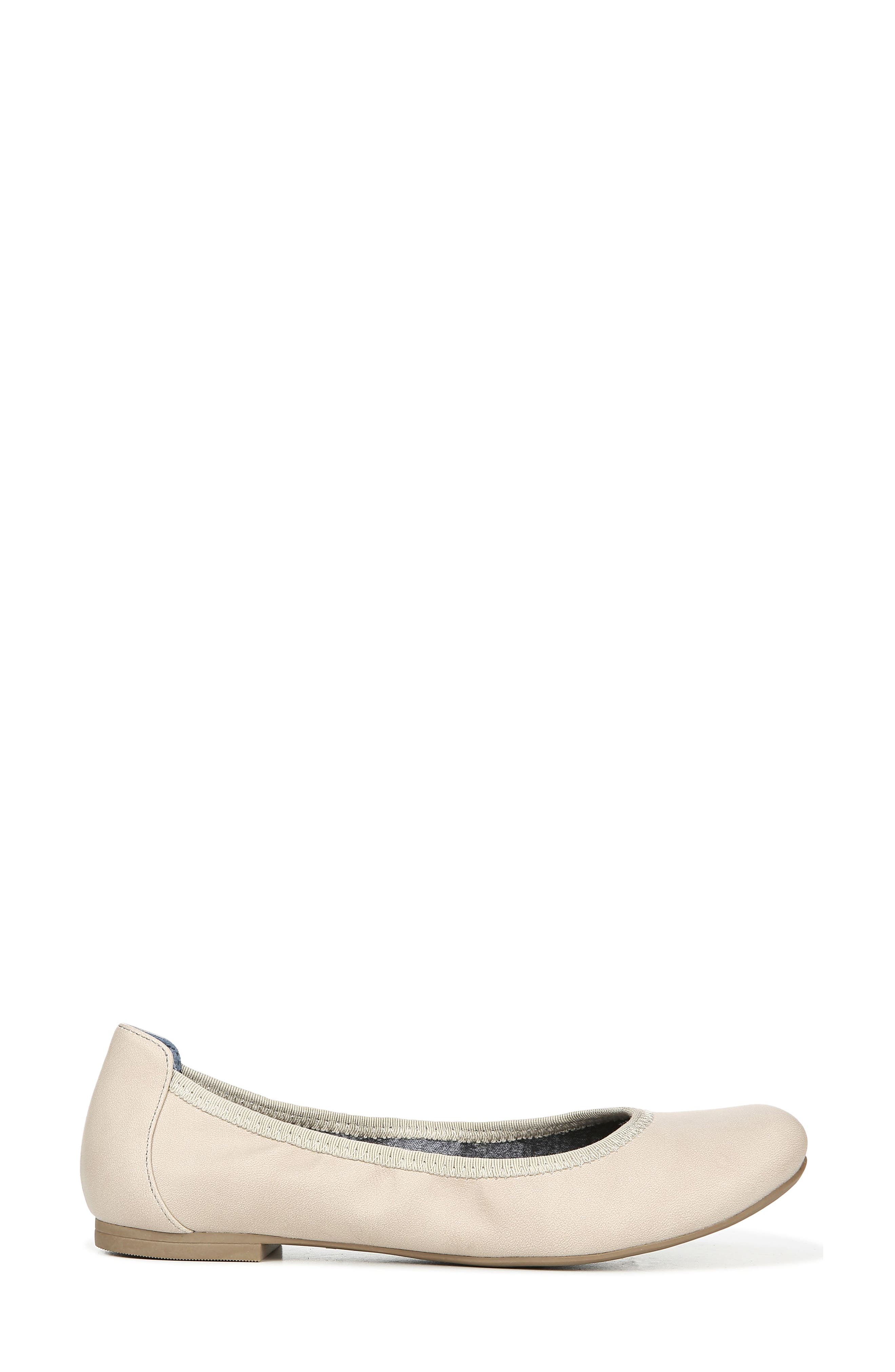 Feel Good Flat, Alternate, color, PORT BEIGE FAUX LEATHER