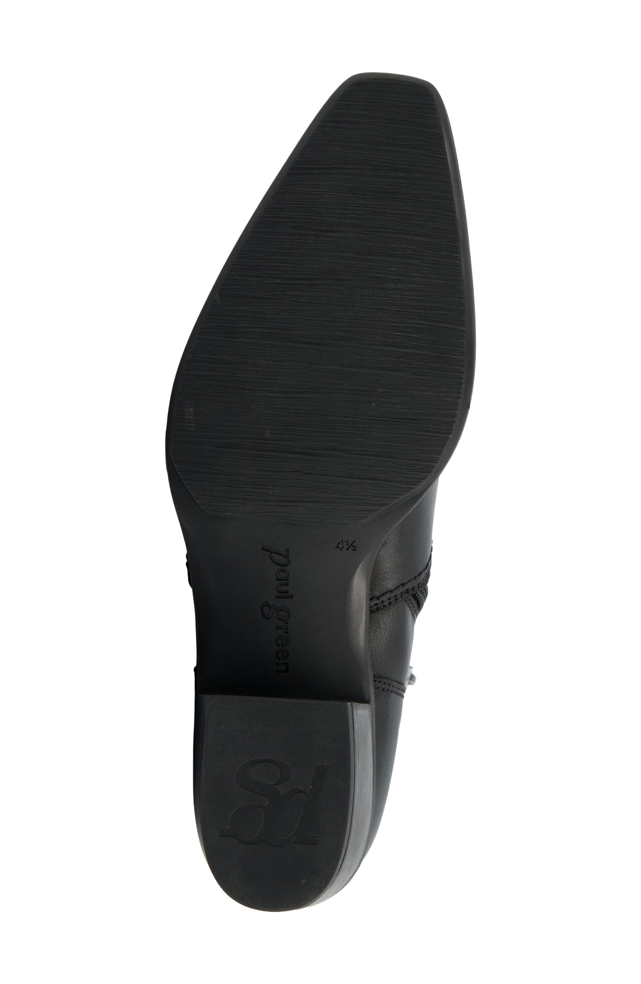 Fortuna Leather Bootie, Alternate, color, BLACK LEATHER
