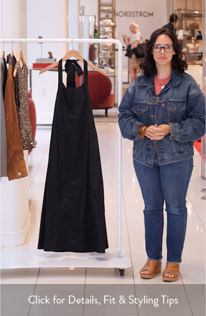 Bow Cotton Halter Minidress, sales video thumbnail