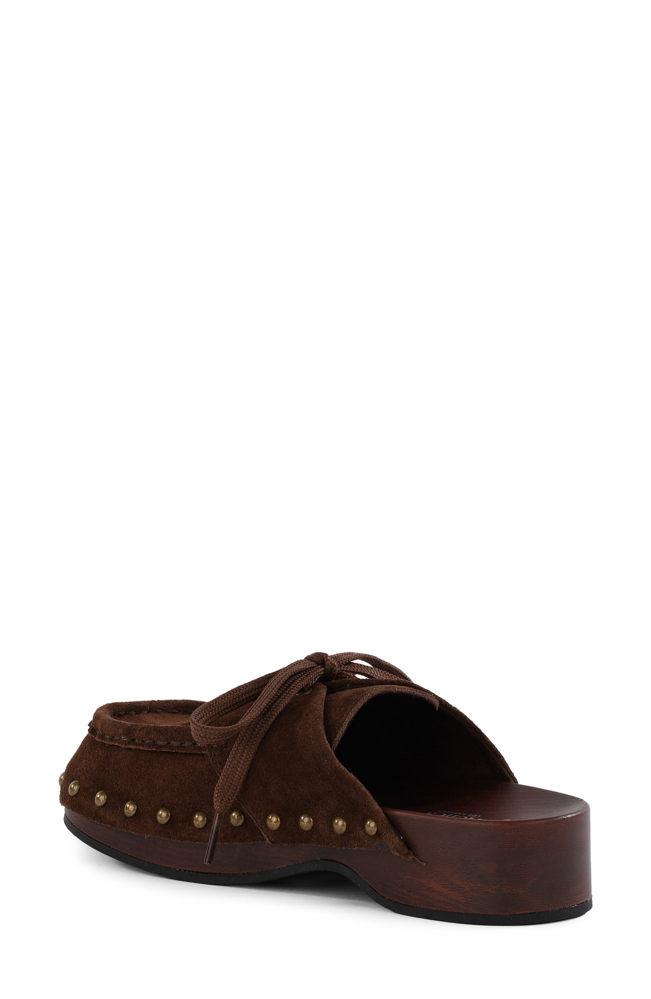Soak It In Leather Clog, Alternate, color, BROWN
