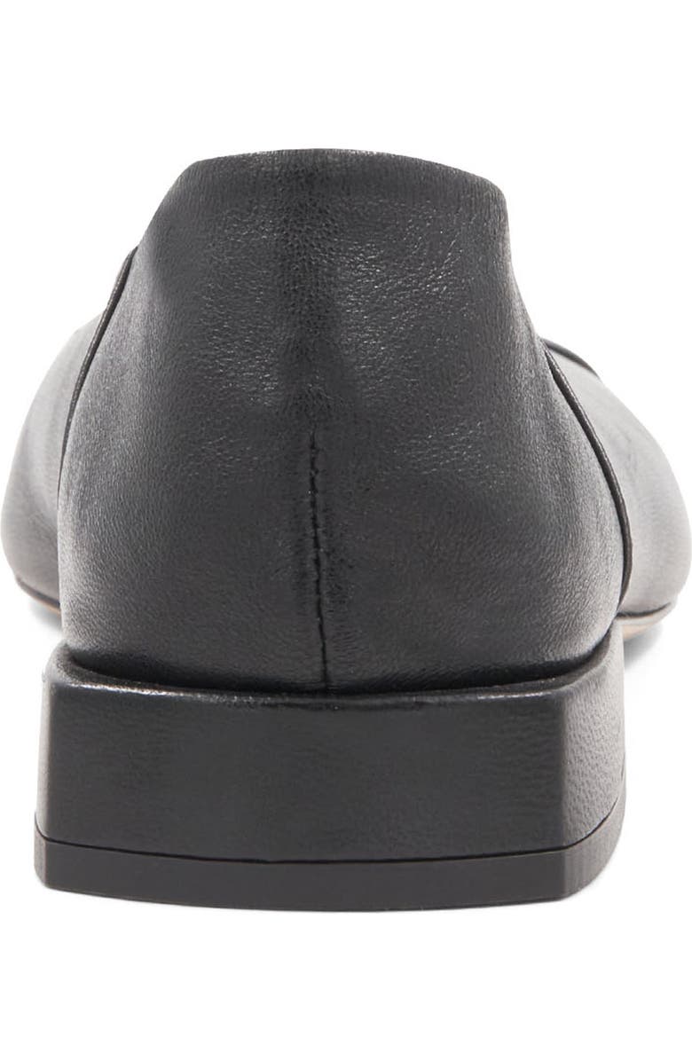 Bruno Magli Patria Square Toe Flat, Alternate, color, Black/ Black