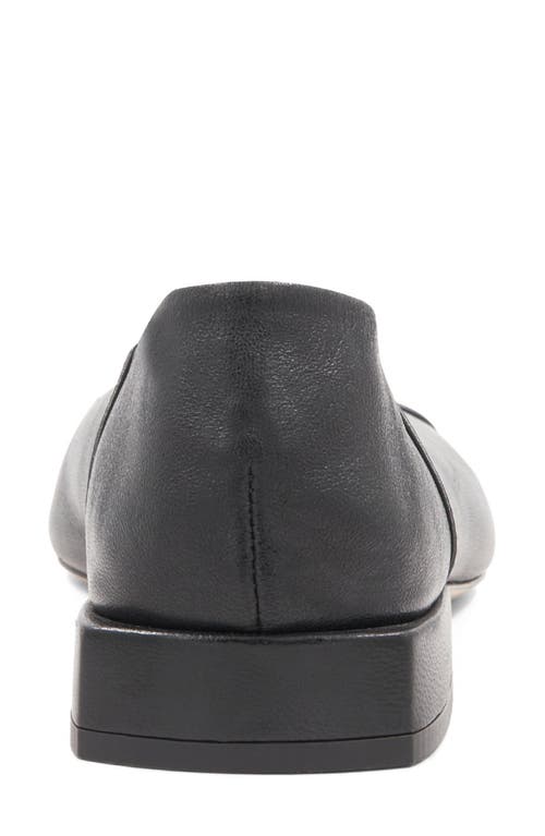 Bruno Magli Patria Square Toe Flat In Black/black