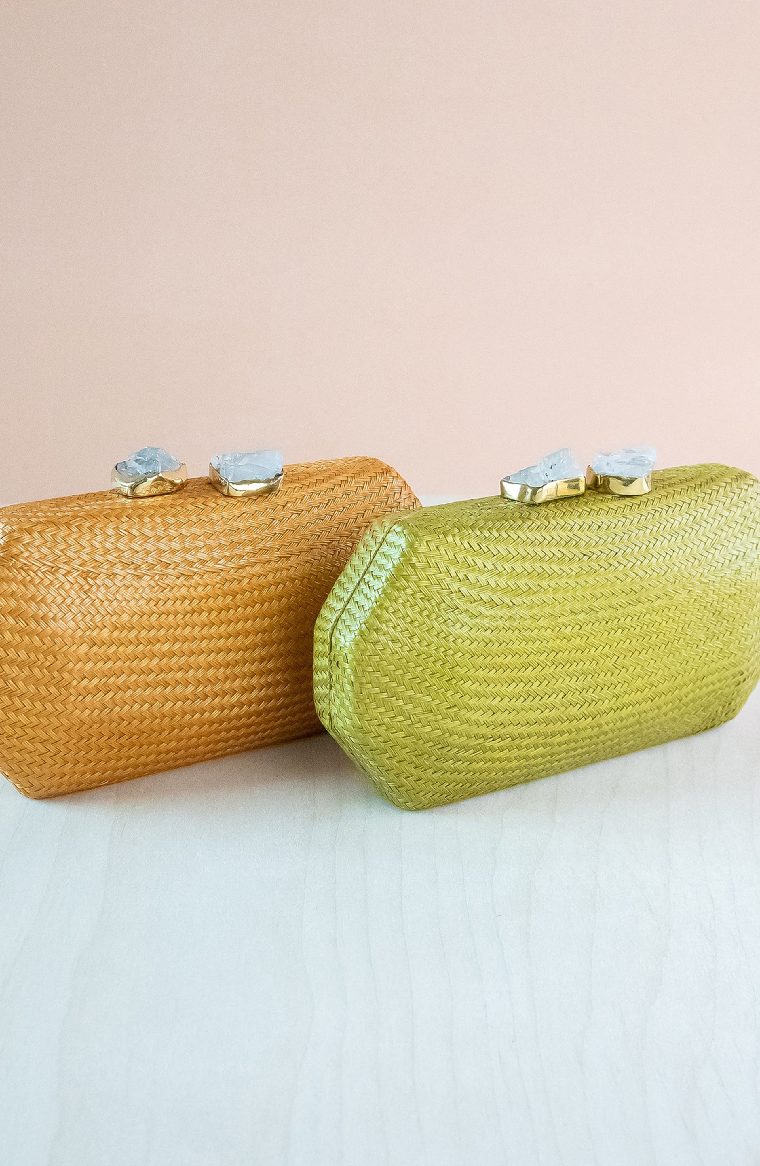 LIKHA Solid Octagon Clutch, Alternate, color, Camel