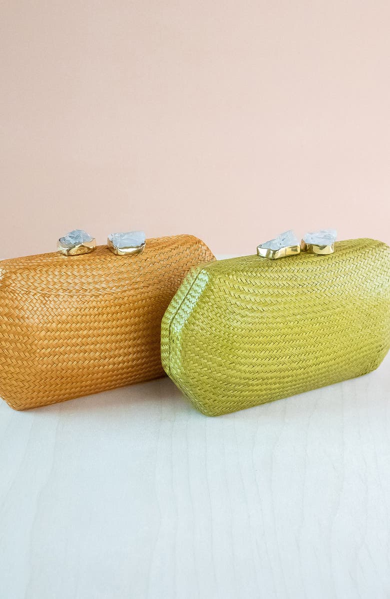 LIKHA Solid Octagon Clutch, Alternate, color, Camel