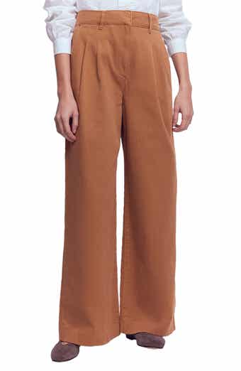 Kensington Wide Leg Cotton Pants