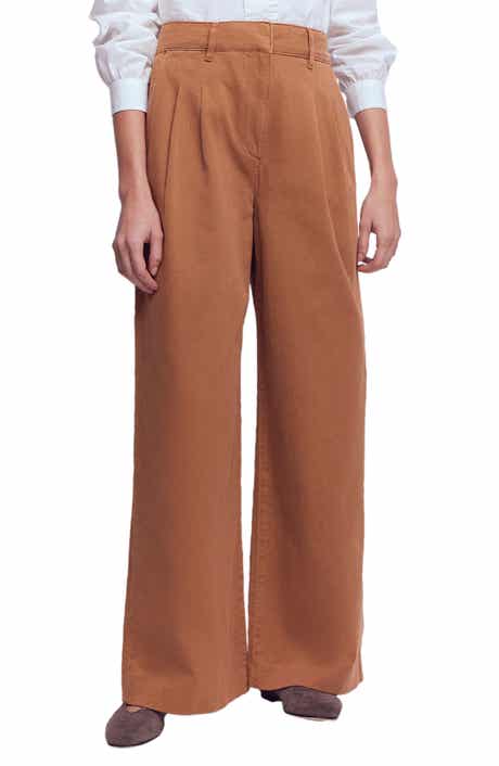 Kensington Wide Leg Cotton Pants