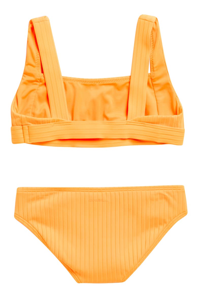Kids' Shorebreak Two-Piece Swimsuit, Alternate, color, NEON APRICOT NECTAR