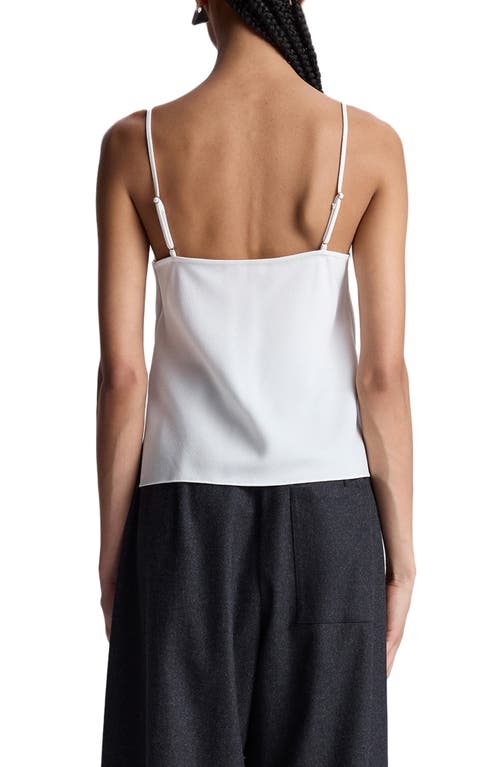 A.l.c . Amber Hammered Crepe Camisole In Whisper White
