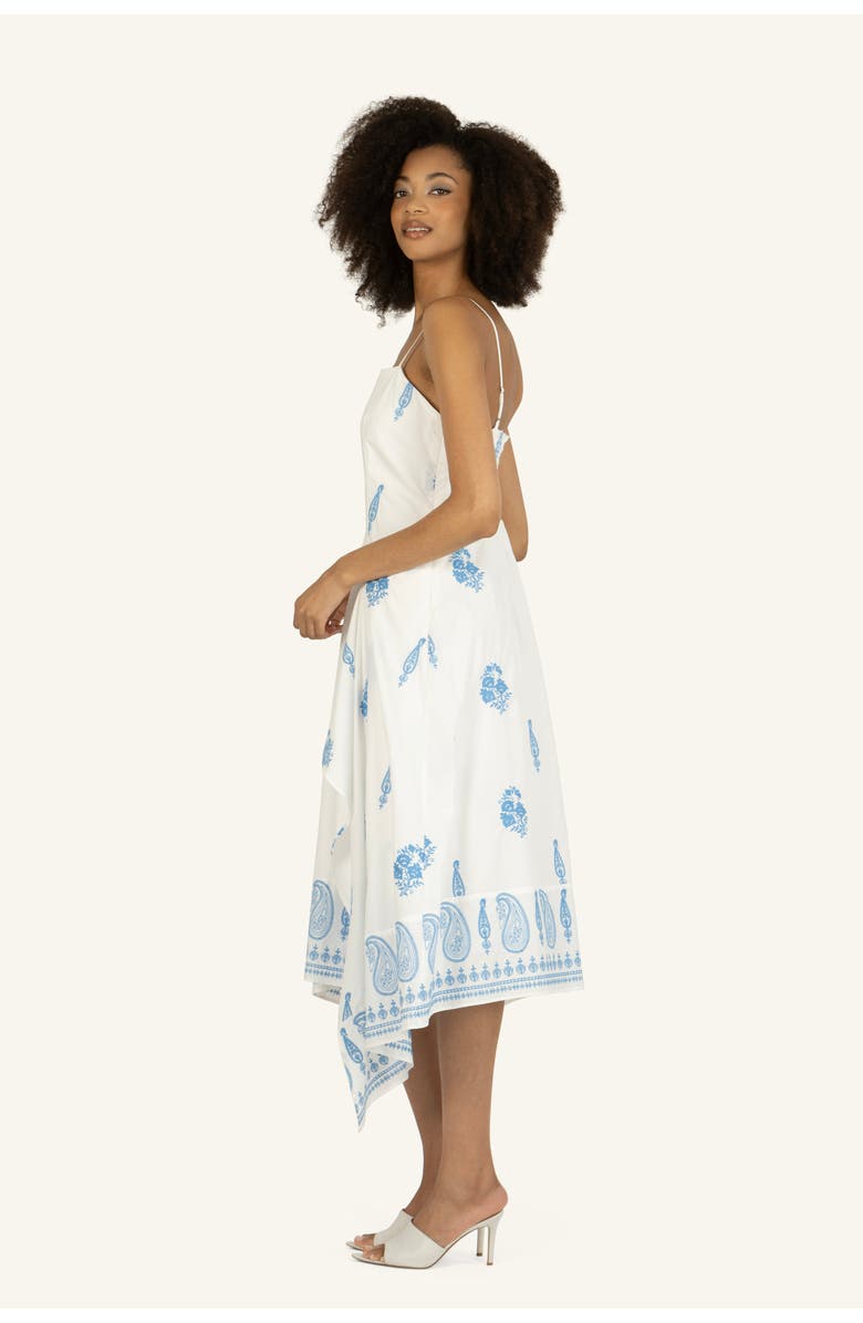 Super Natural by Secret Mission Rosetta Dress, Alternate, color, Off-White With Blue Embroidery