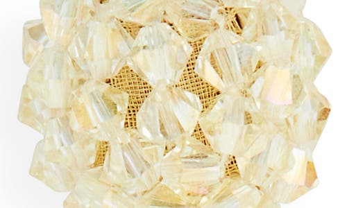 Oscar De La Renta Beaded Tassel Drop Earrings In Gold