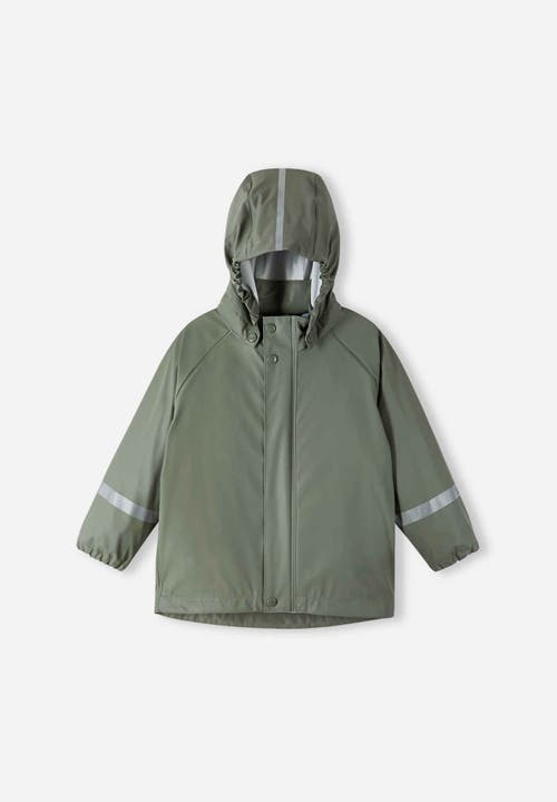 Reima Lampi Raincoat In Greyish Green