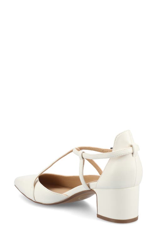 Journee Collection Galvinn Pump In White