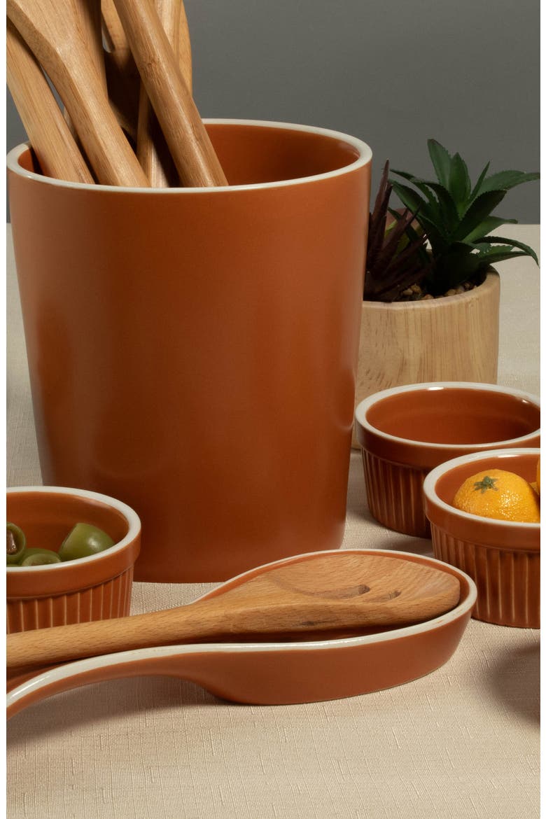 6-Piece Terracotta Counter Top Dishes, Alternate, color, TERRACOTTA