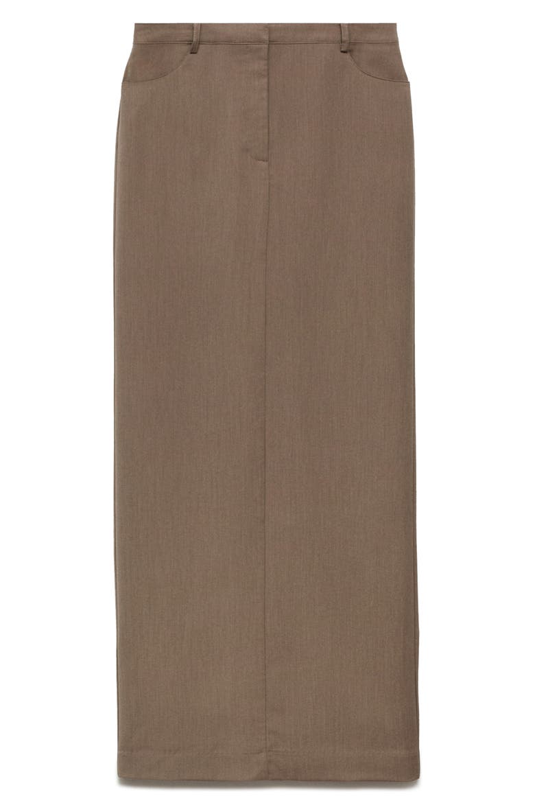 Column Maxi Skirt, Main, color, LIGHT/ PASTEL BROWN
