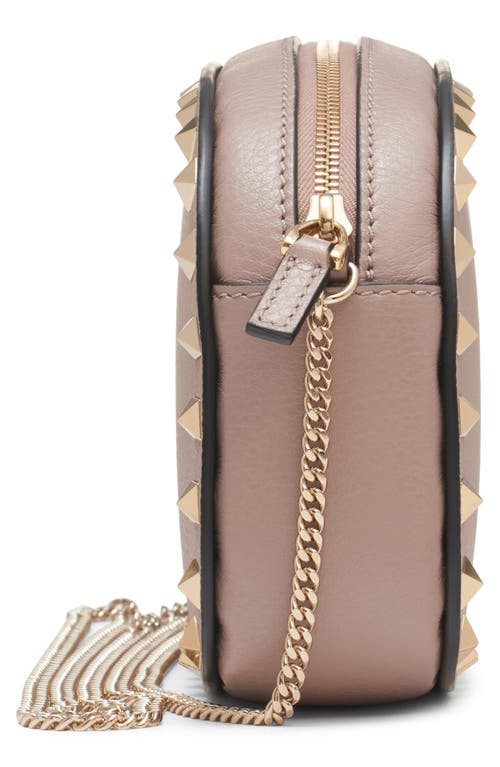 Valentino Chain Strap Studded Pebbled Texture Cross-body Bag