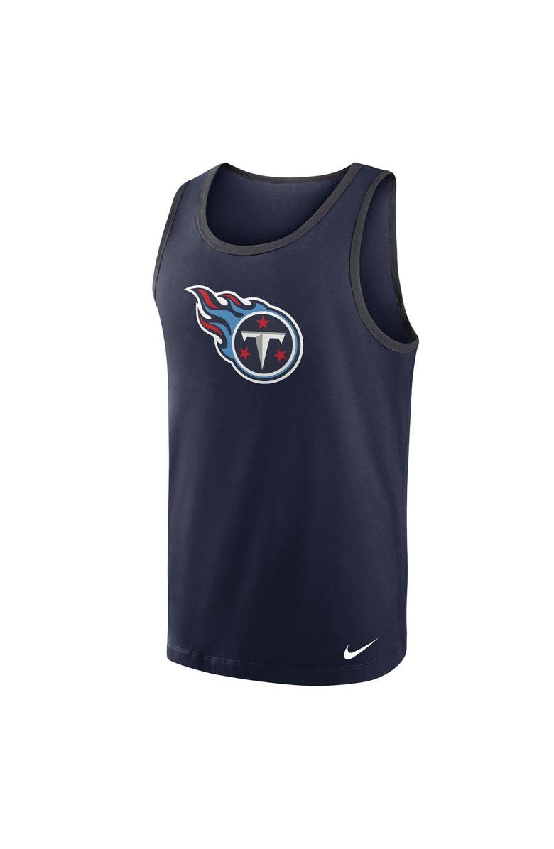 Nike Men's Nike Navy Tennessee Titans Tri-Blend Tank Top, Alternate, color,