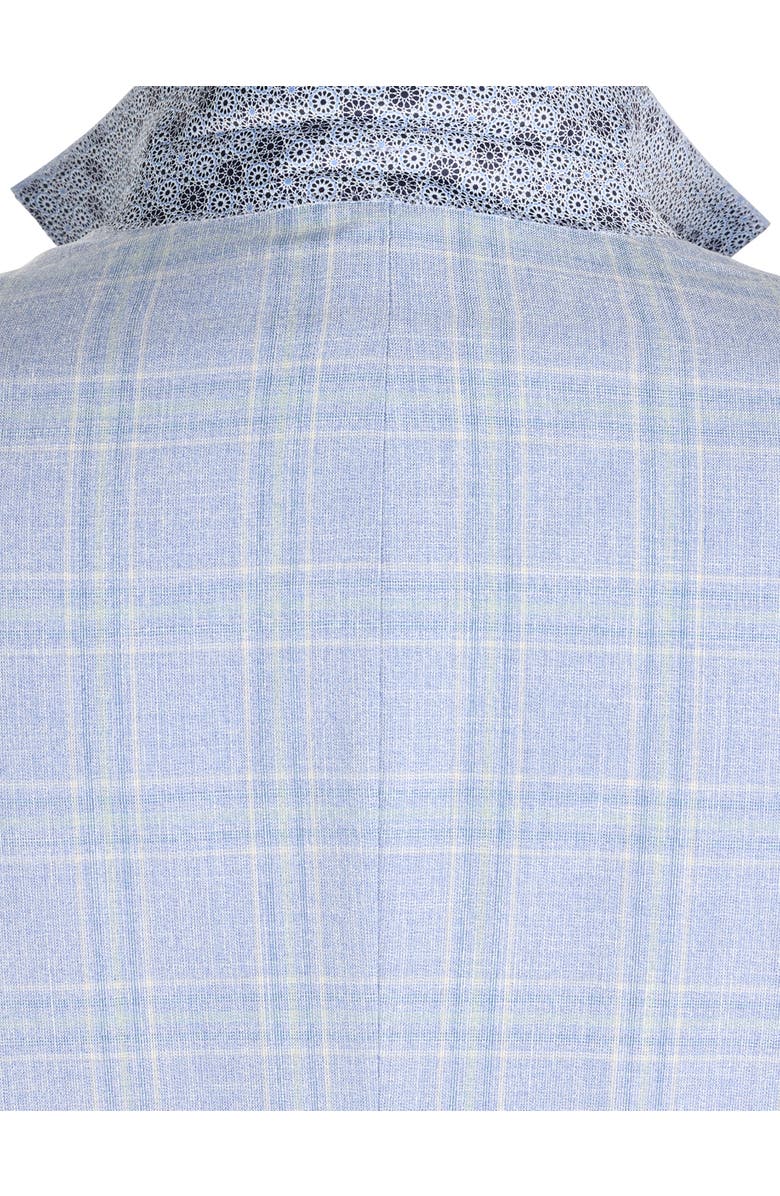 Oak Hill by DXL Big & Tall  Windowpane Sport Coat - Executive Cut, Alternate, color, Blue