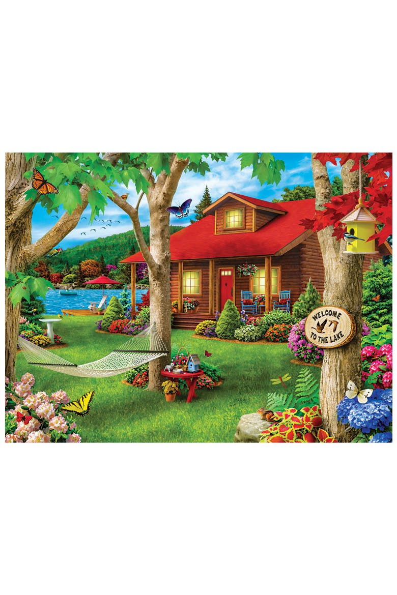 Lakeside Retreat 750 Piece Jigsaw Puzzle, Alternate, color, Multicolor